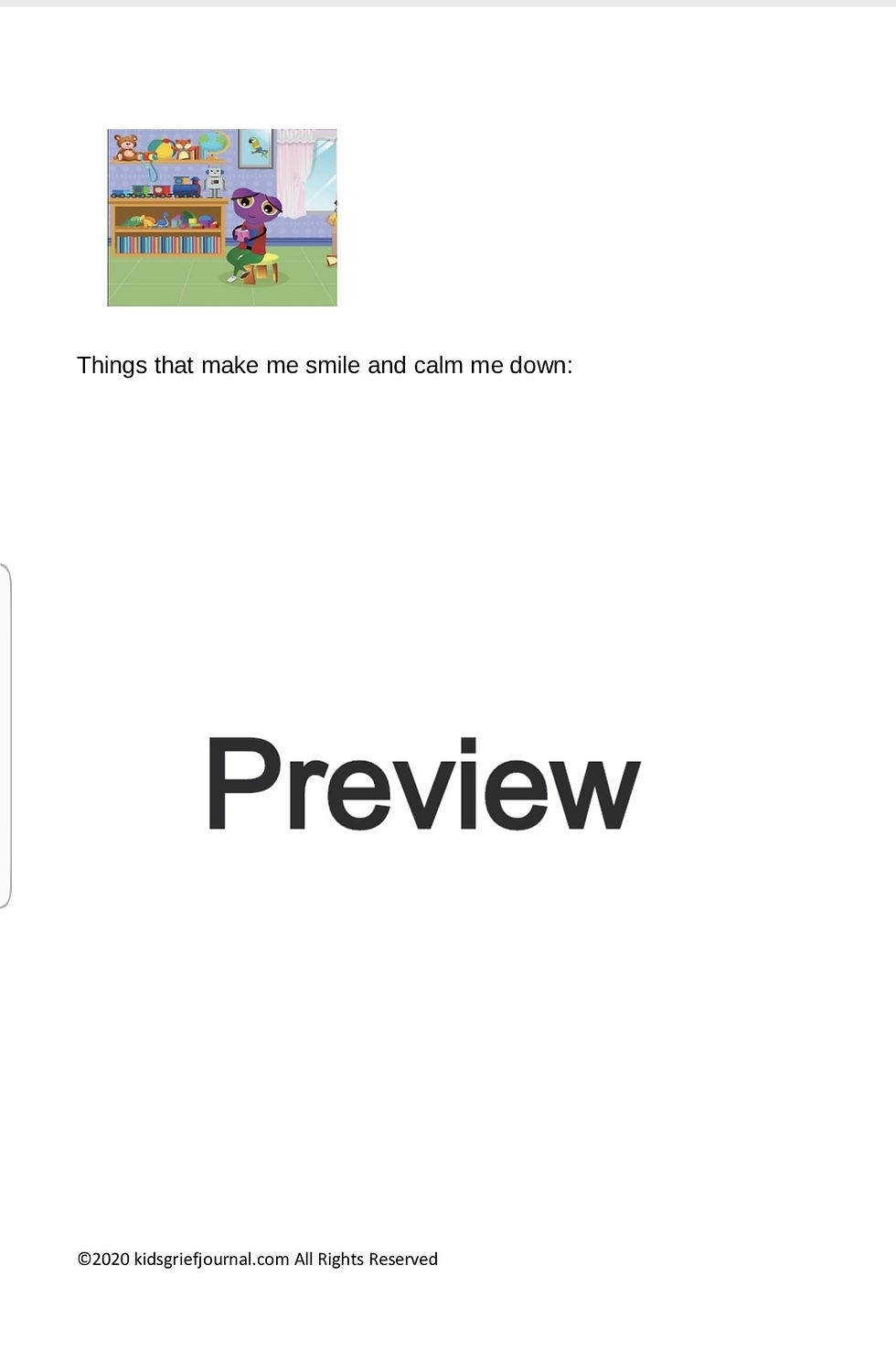 Thumbnail: Children's Grief & Loss Worksheets