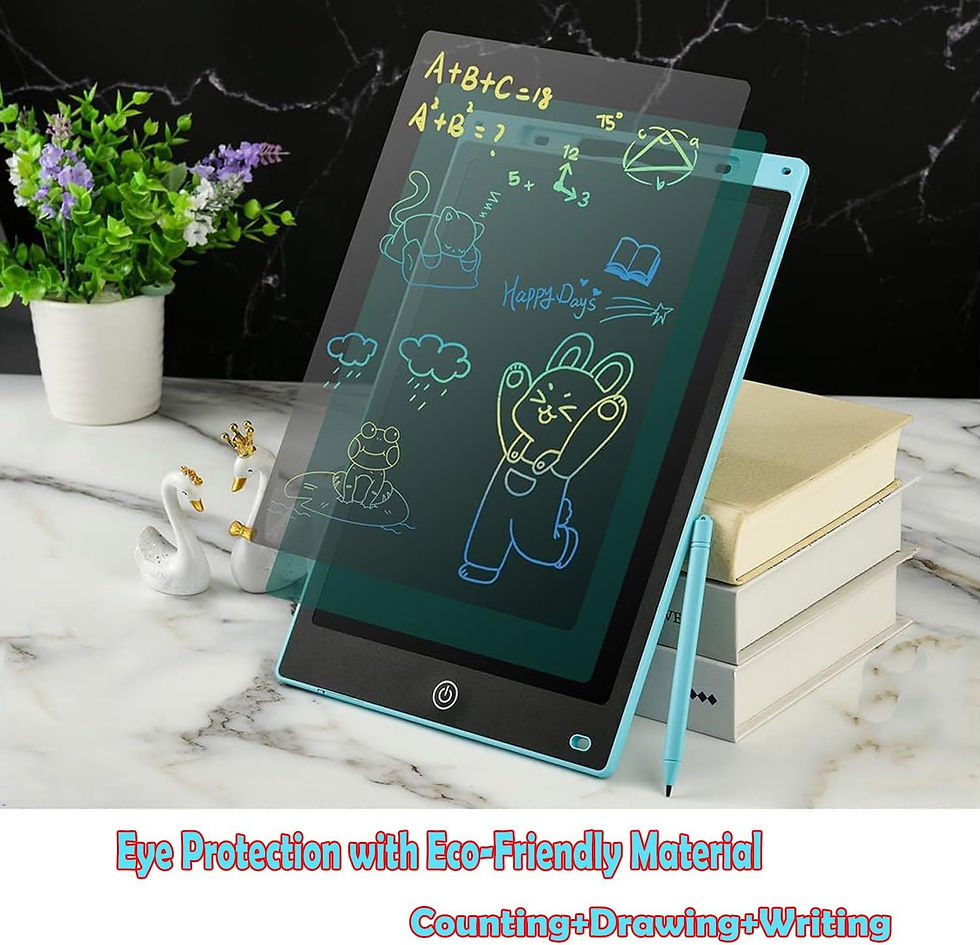 Thumbnail: Colour LCD Writing Tablet for Kids – Reusable Doodle Board, 5 Sizes (6.5"–16")