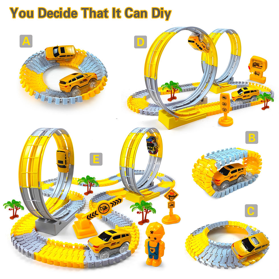 Thumbnail: Kids Flexible Race Track Set – Build-Your-Own Car Adventure Track