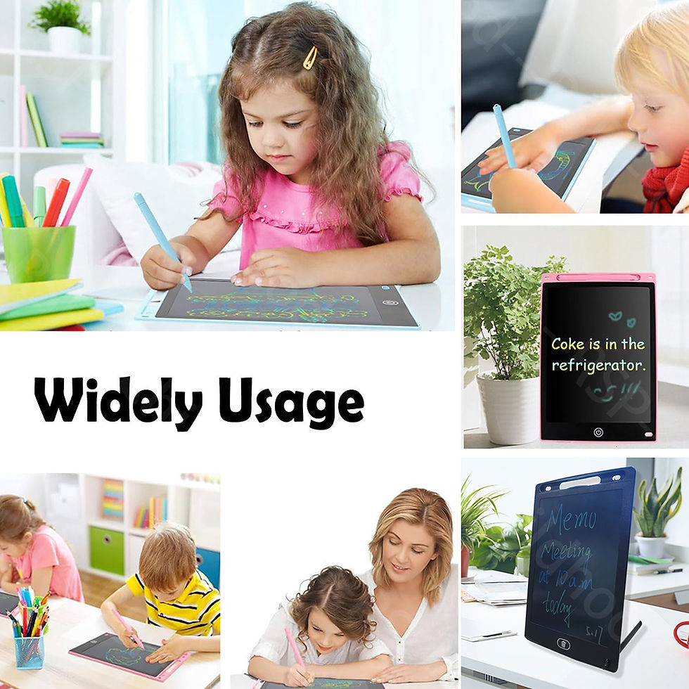 Thumbnail: Colour LCD Writing Tablet for Kids – Reusable Doodle Board, 5 Sizes (6.5"–16")