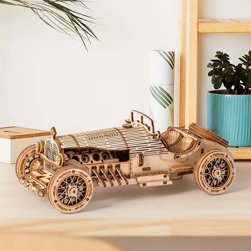 Thumbnail: 3D Wooden Vintage Car Puzzle – DIY Mechanical Model Building Kit