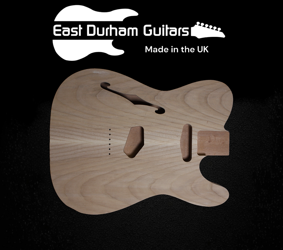Thumbnail: Tele F Hole style Guitar 2 piece Sapele body / 2 Piece Ash Top, UK Made