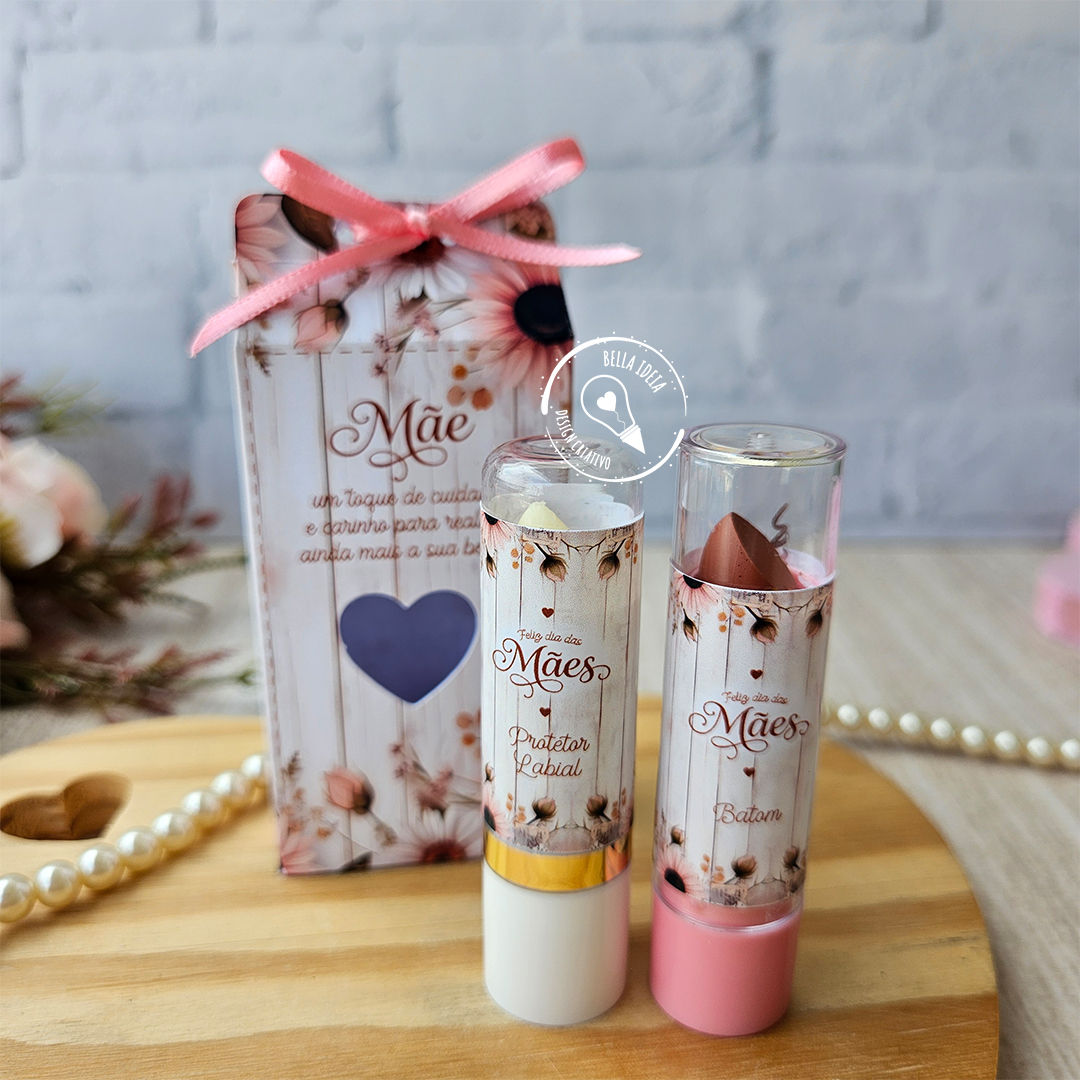 Protetor Labial e Batom Brinde Dia das Maes