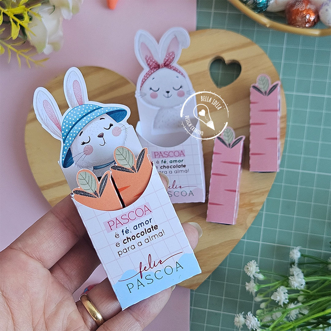 Caixinha Chocolate Bis - Arquivo Pascoa PDF