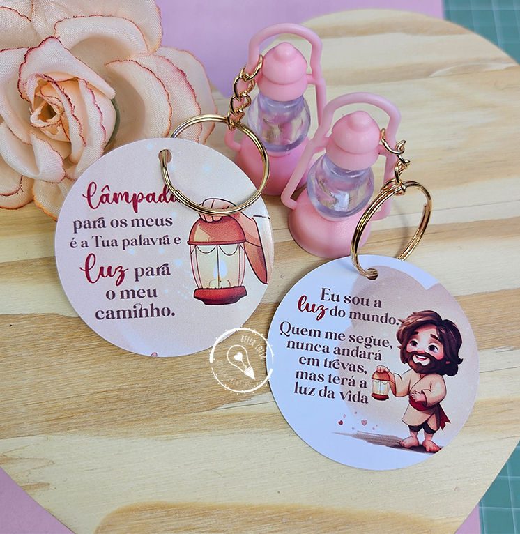 Chaveiro Lamparina - Arquivo de corte religioso