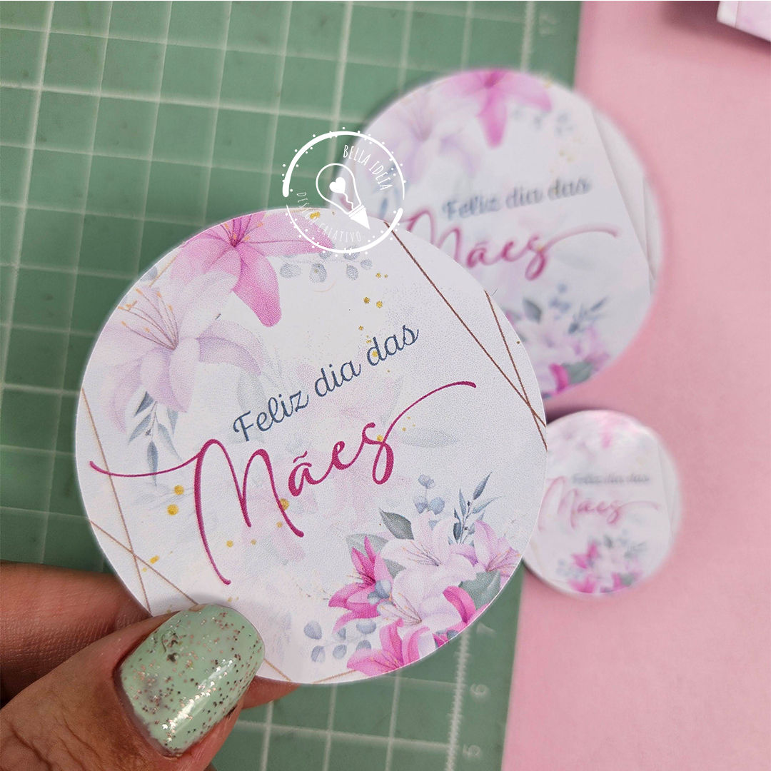 Tags Redondas - Dia das Mães - Arquivo