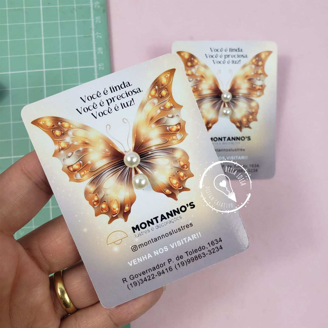 Cartão com Brinco lembrancinha corporativa personalizada