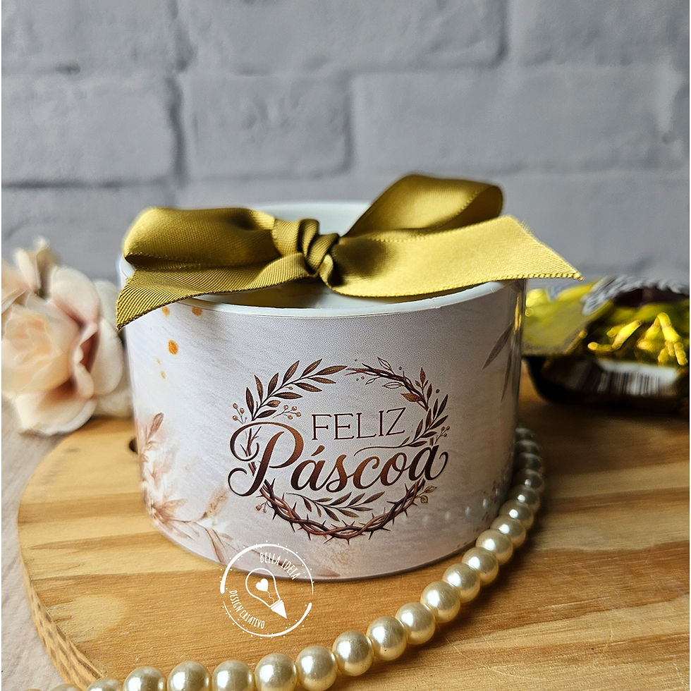 Tubo Lata Lembrancinha Pascoa Crista