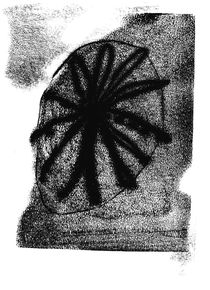 Monotypie, Print, Unikat, Schwarz-weiß, Struktur, Komposition, Zufall, Planung