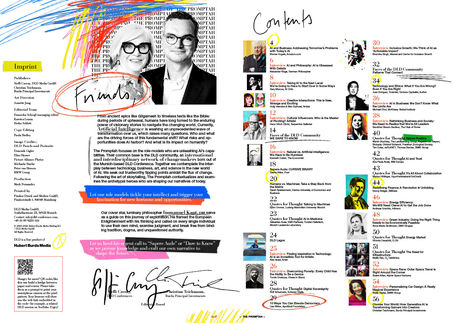 The Promptah, DLD, DLD Media, DLD Conferences, KI, AI, Magazine, Editorial Design, Ilustration, Collage, Typografie, Grafikdesign, München, Munich