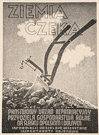 Propagandaplakat "Das Land wartet", 40-er Jahre