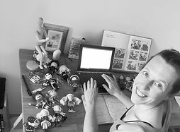 Verena beim Malen