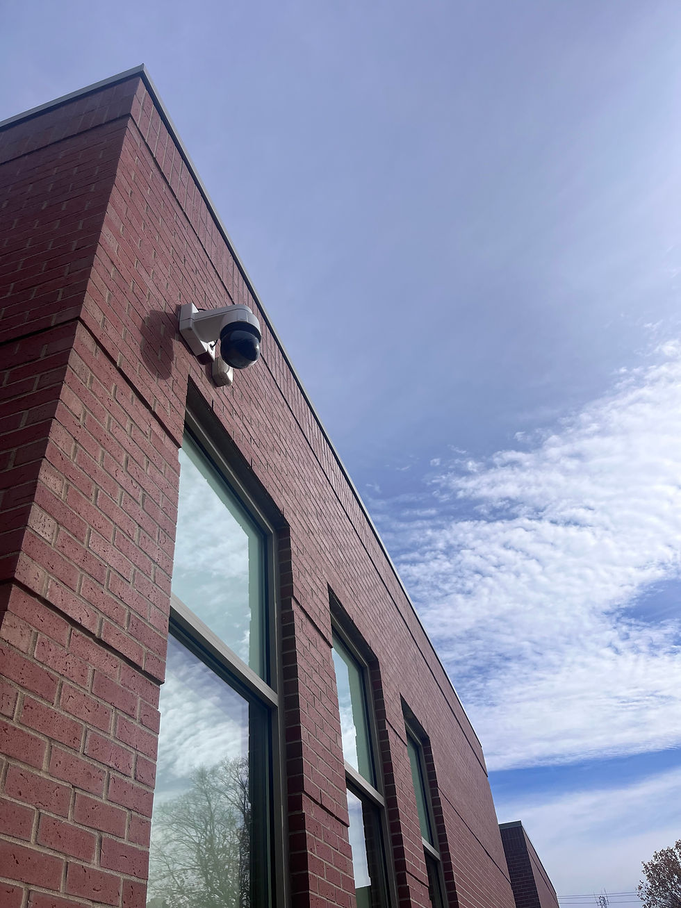 One of the new cameras set around campus. Photo Credit: The Dean Daily / Richard Struzziery