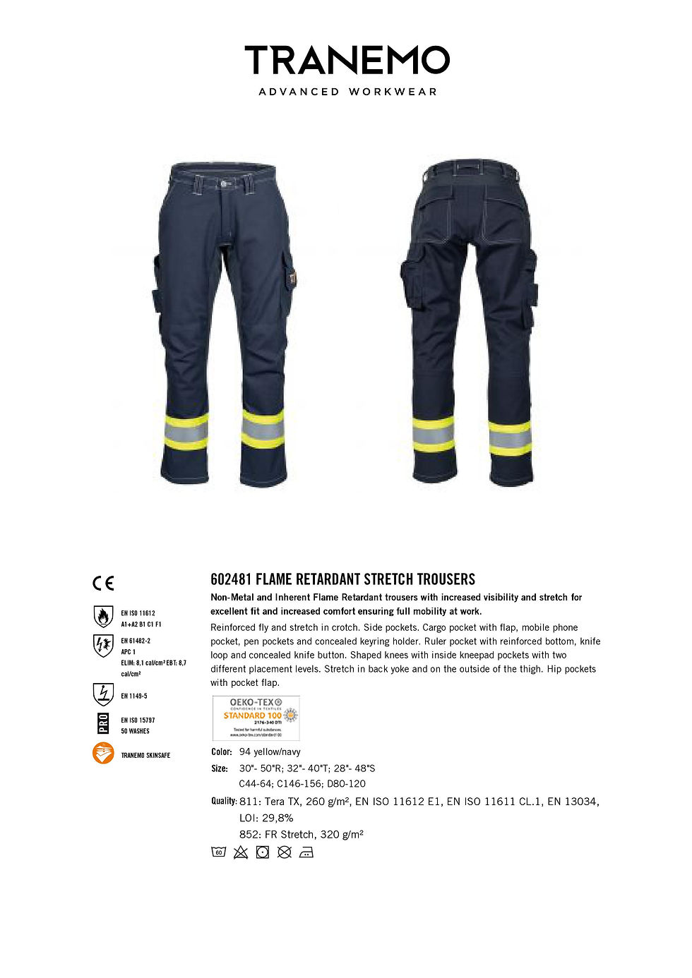 縮圖：FR AR Stretch Trouser 雷神彈性阻燃工作褲(HRC 2)