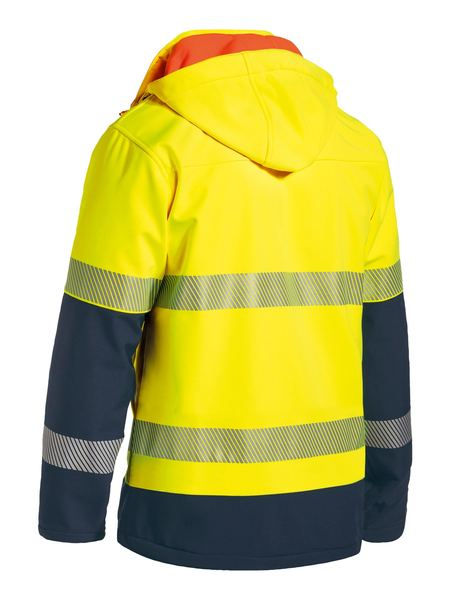 縮圖：Bisley Taped WP HiVis Ripstop Boned Fleece Jacket 條紋反光防水外套[Winter]