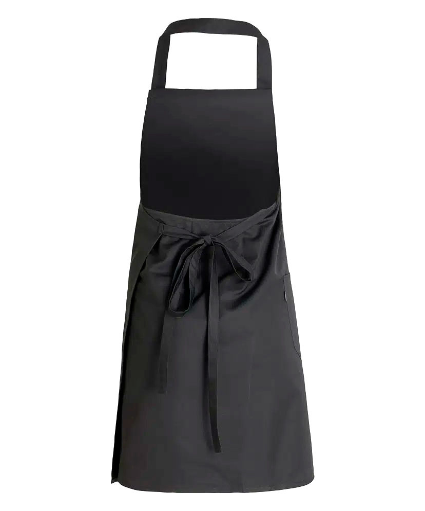 縮圖：Wrap-around apron w. pockets CO/PES 210g 全包臀圍裙,有口袋/黑/k31320