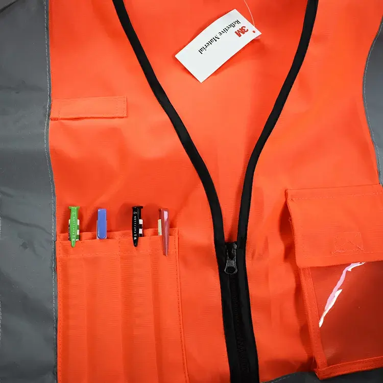 縮圖：3M多口袋拉鍊反光安全背心 3M Reflective Material 符合CNS15909