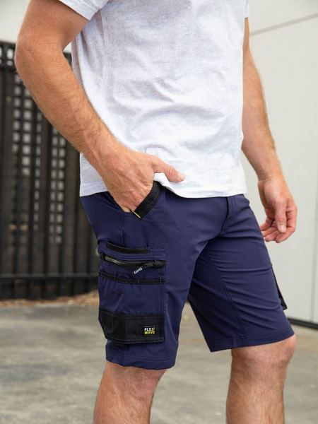 縮圖：Bisley Flx & Move™ Stretch  Cargo Short多口袋彈性[輕量]工作短褲92%Poly/170gsm
