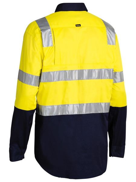 縮圖：Bisley HiVis Lightweight Shirt Shoulder Tape肩反光,腋/背網眼通風工作服100%Cotton 155g