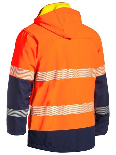 縮圖：Bisley Taped WP HiVis Ripstop Boned Fleece Jacket 條紋反光防水外套[Winter]