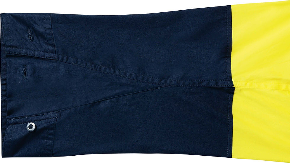 縮圖：Bisley HiVis Lightweight Shirt Shoulder Tape肩反光,腋/背網眼通風工作服100%Cotton 155g