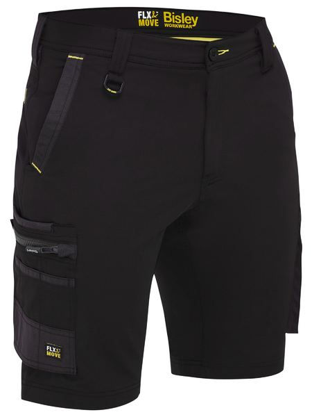 縮圖：Bisley Flx & Move™ Stretch  Cargo Short多口袋彈性[輕量]工作短褲92%Poly/170gsm