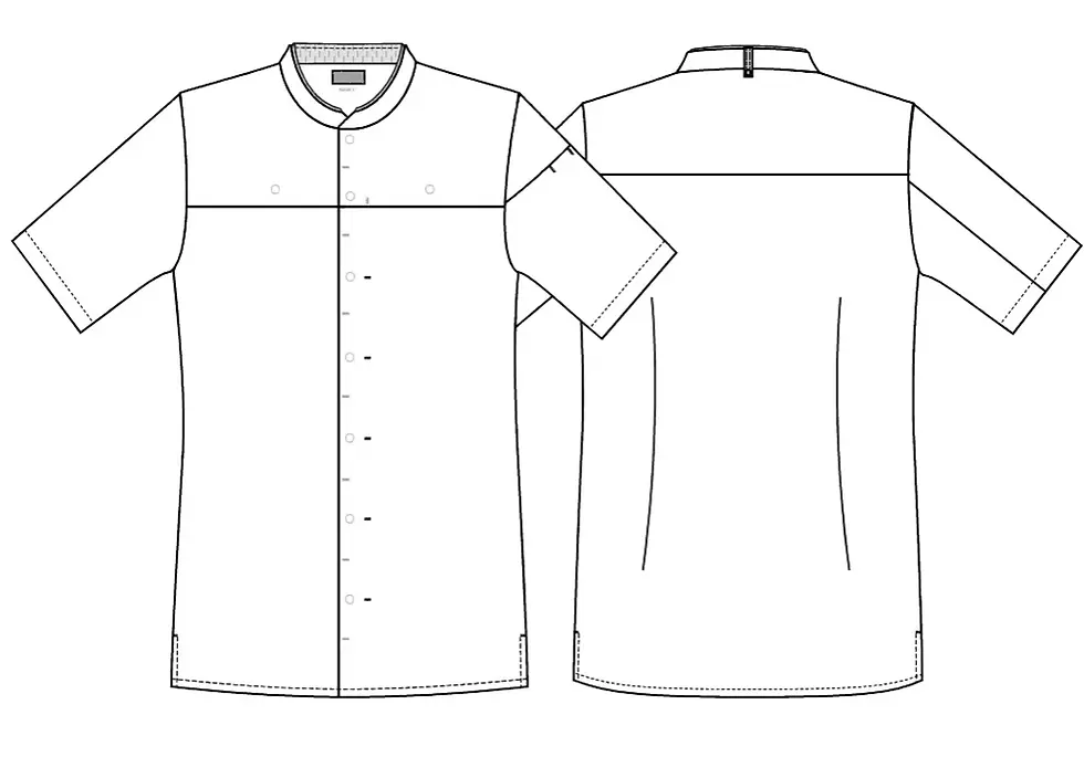 縮圖：Gourmet jacket with TENCEL™ Lyocell  天絲/環保廚師服//白/215g/男女通用/k25266 (可另配胸扣圍裙)