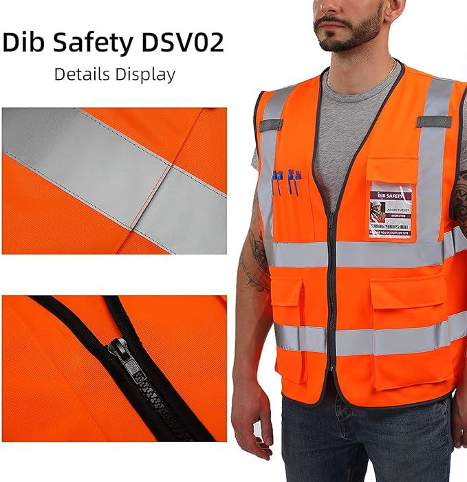 縮圖：ANSI CL2 PathFinder Hi-Vis Vest [拓荒者] 美規/耐用實布多口袋反光背心