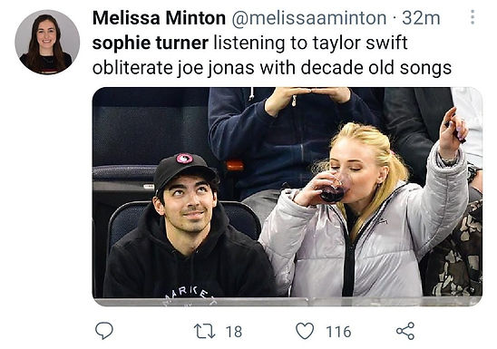 Fans react to Sophie Turner Posting Taylor Swift's new song about her ex, Joe Jonas