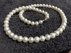 Pearls: Before Cleaning and Re-stringing