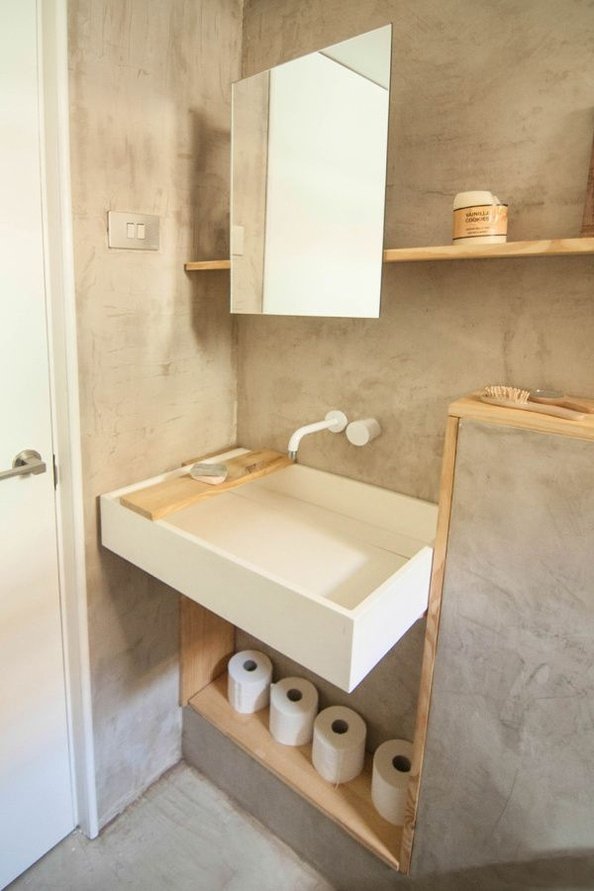 muebles pladur muebles auxiliares para el bao diy obra hogarhabitissimo bao cemento alisado