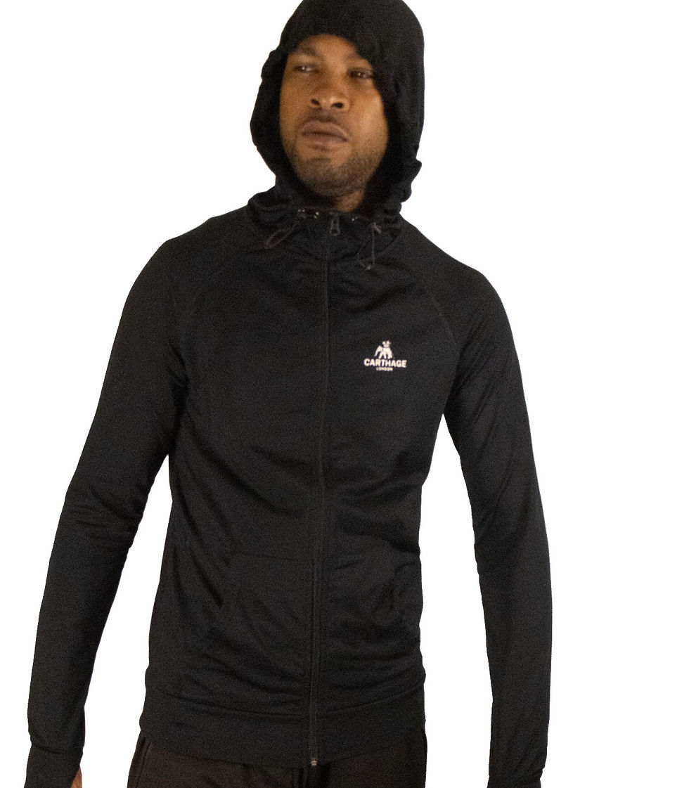 Thumbnail: CARTHAGE Black Fitted Hoodie