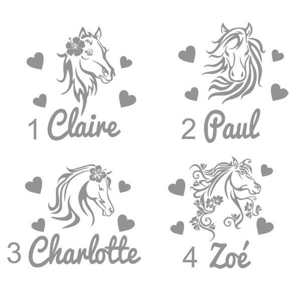 Miniature : Sticker Chambre - Thème Tête de Cheval
