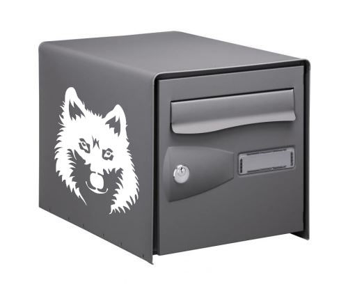 Miniature : Sticker Déco Boîte aux lettres  Tête de Loup