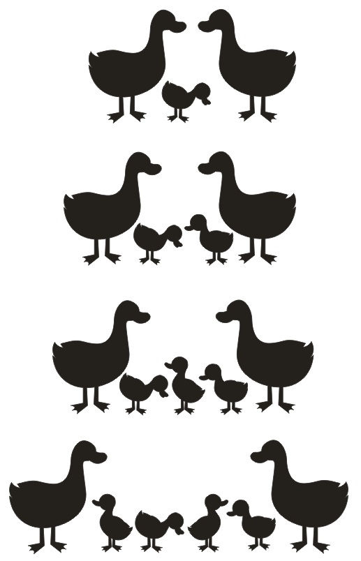 Miniature : Sticker BAL Famille Canards