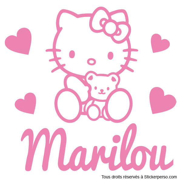 Miniature : Sticker Chambre -Thème Hello Kitty