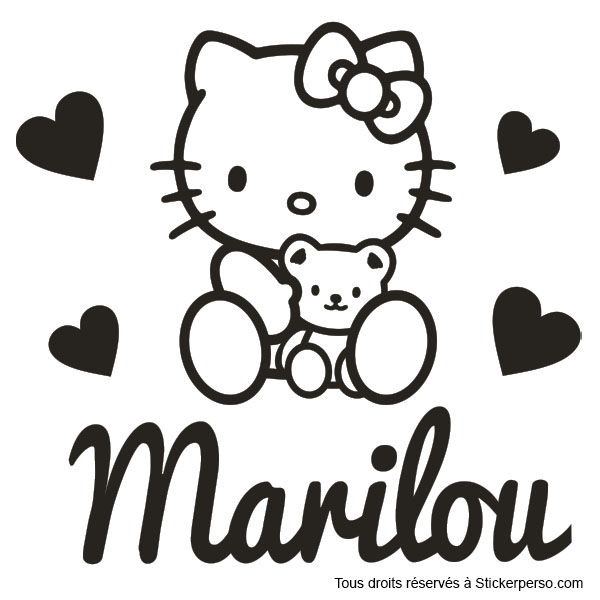 Miniature : Sticker Chambre -Thème Hello Kitty