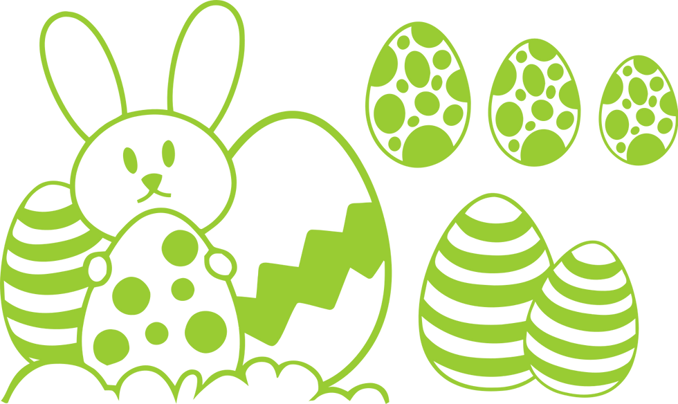 Miniature : Stickers Lapin et Oeufs
