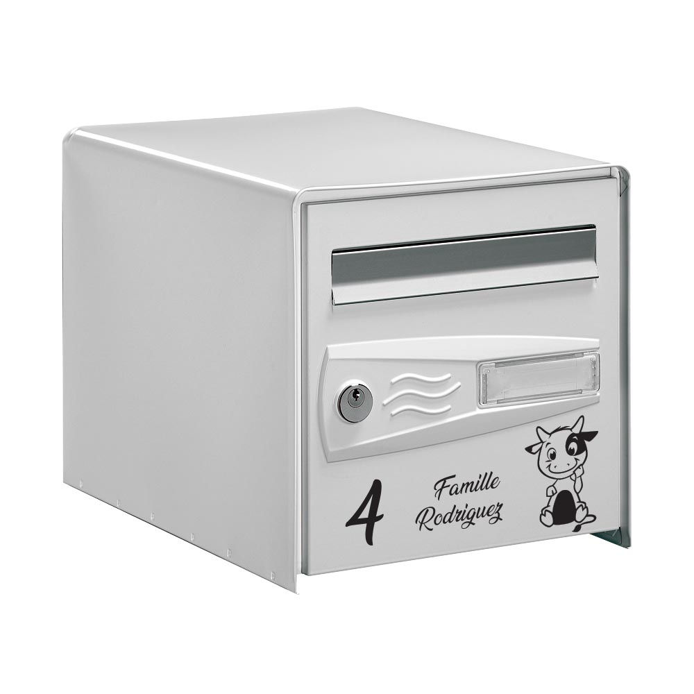 Sticker Boîte aux lettres Vache