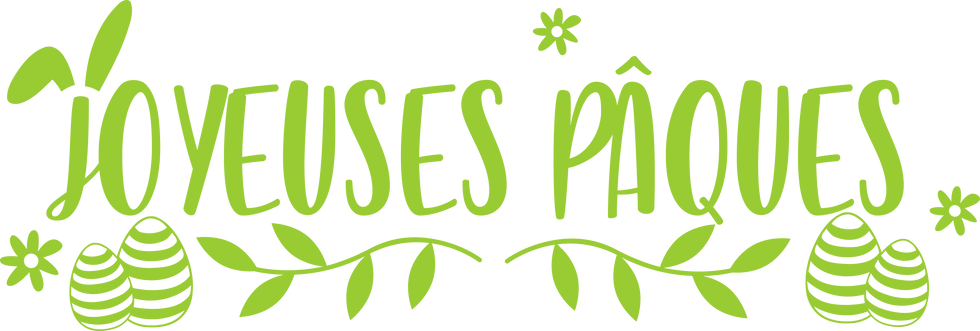 Miniature : Sticker " Joyeuses Pâques " 85cm