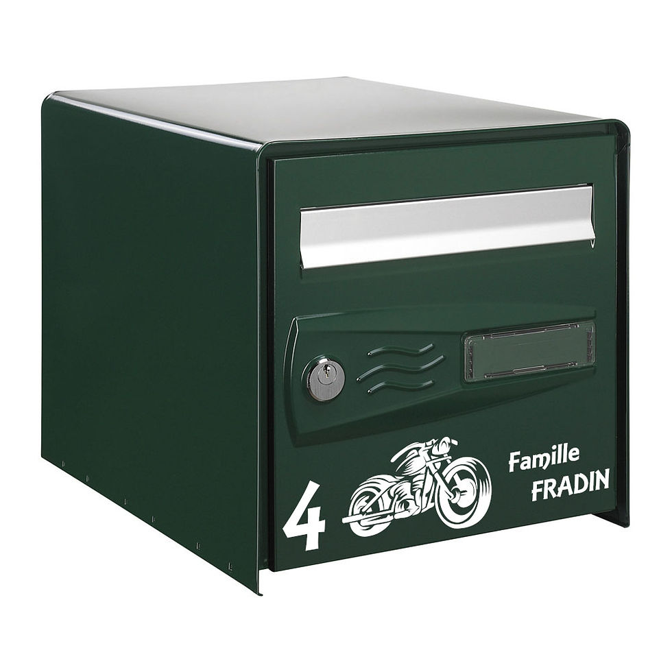 Miniature : Sticker Boîte aux lettres Moto