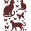 Miniature : 1 planche de chats et papillons