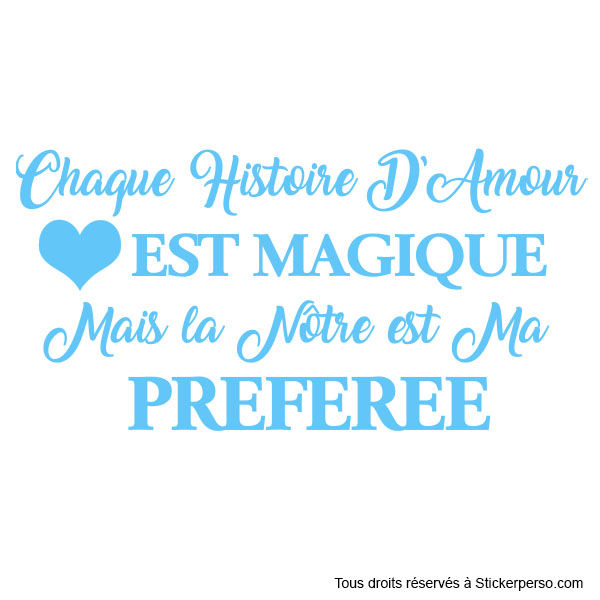 Miniature : Sticker Notre Histoire d'amour....