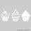 Miniature : 3 Stickers Cupcakes