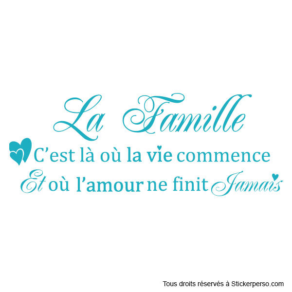 Miniature : Sticker La Famille....