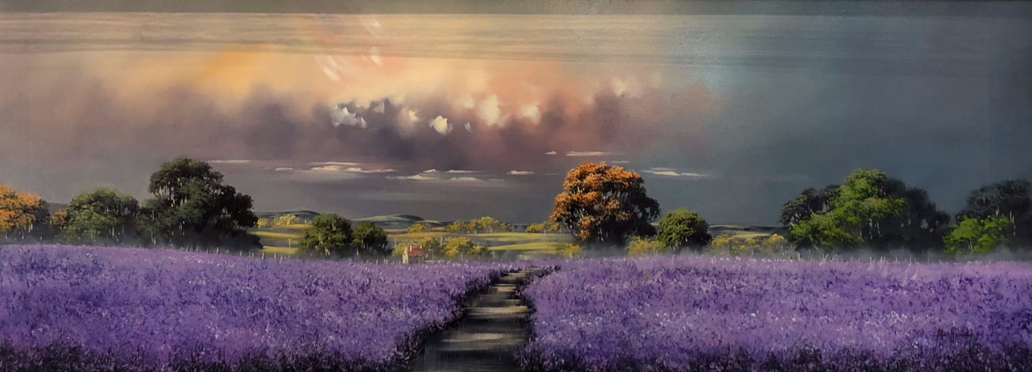 Landscape Purple Fields SOLD