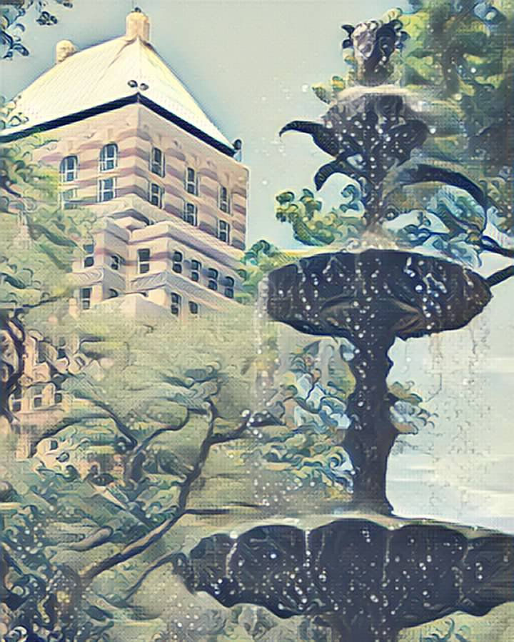 Different angle.  Fountain downtown Mobile.