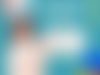 Woman gesturing to a Google review with 5 stars, highlighting business's need for online reviews. Background is teal with colourful shapes.