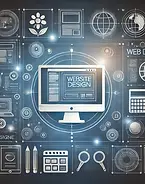 DALL·E 2025-03-06 20.00.12 - An image illustrating the concept of website creation. The de