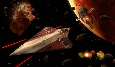 Jango Fett vs Obi-Wan Fight